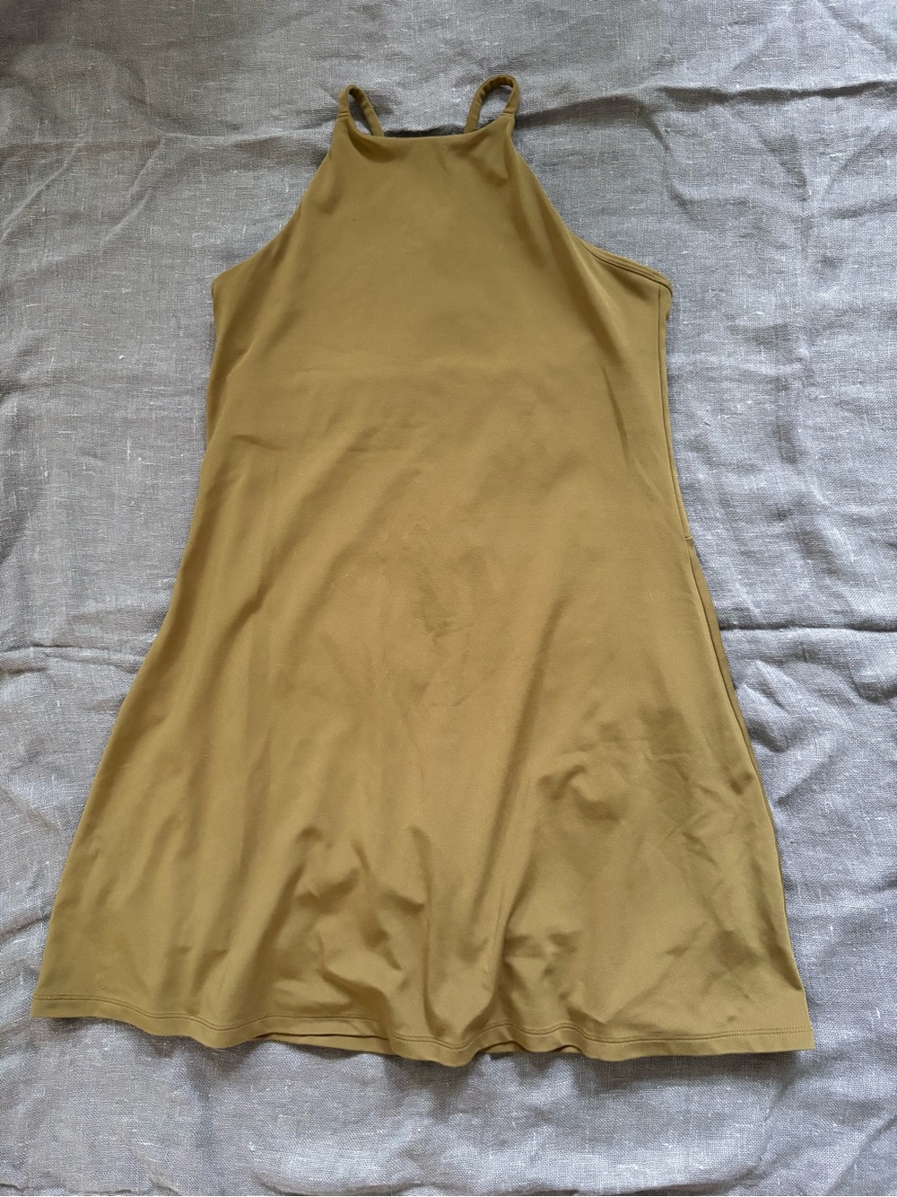 Girlfriend Collective Naomi Workout Dress | olive | Size Large